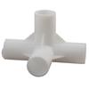 White Plastic Connectors for Tent Poles 16mm Inner Diameter (Pack of 10)