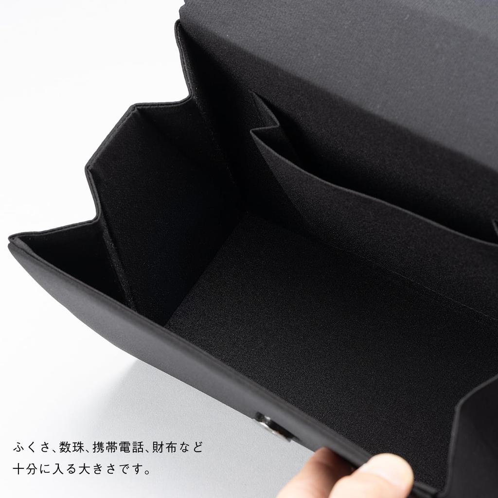 Black formal bag for women, suitable for weddings, funerals, graduations, and other formal occasions. Product code: A220-2.