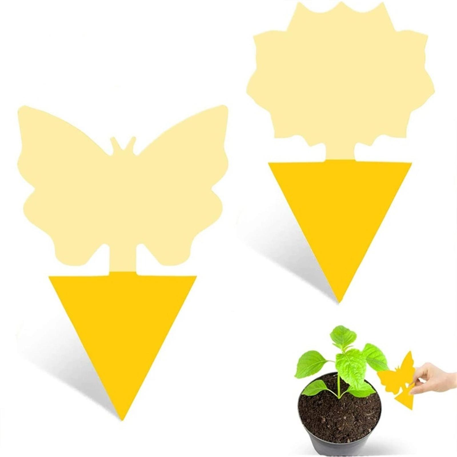 

Sticky Insect Catcher Board, Double-Sided Yellow , Effective Sticky Trap for Flying , Home and Garden One Size жёлтый