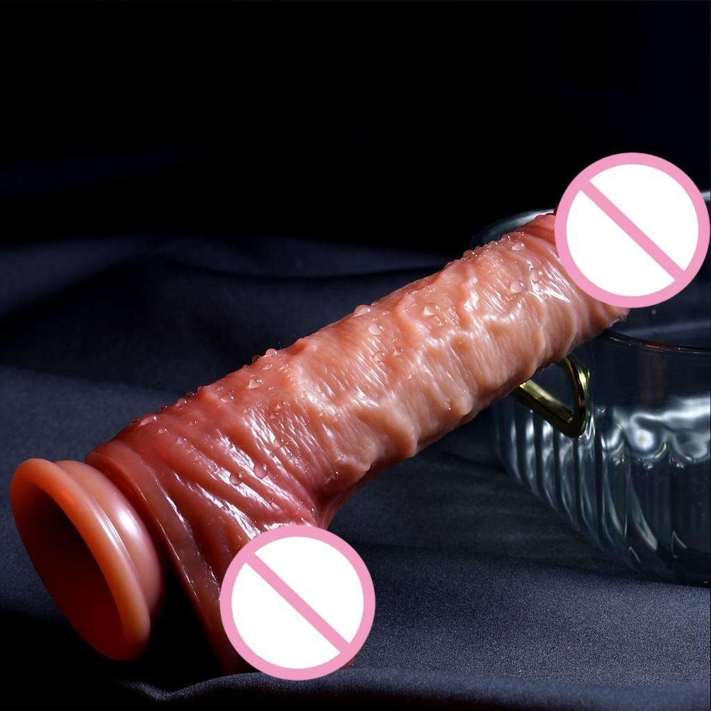 Super Realistic Dildo Big Penis Anal Plug Vagina Masturbator Fake Dick Flexible Anal Plug with Suction Cup Sex Toy for Women Men