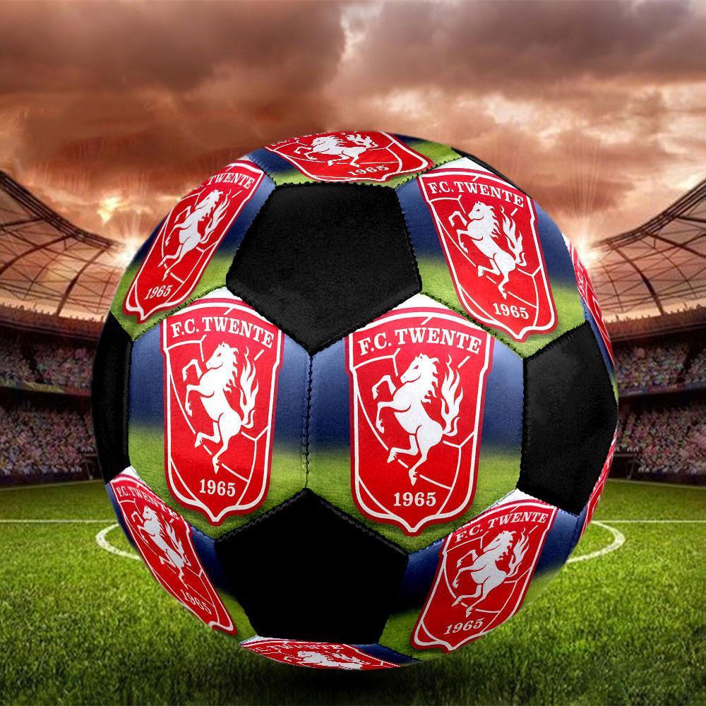 1PC F.C. Twente size 5 soccer ball PrahaIndoor Soccer Ball Colorful All Ages Machine Stitched PVC Competition Ready Durable High-Bounce