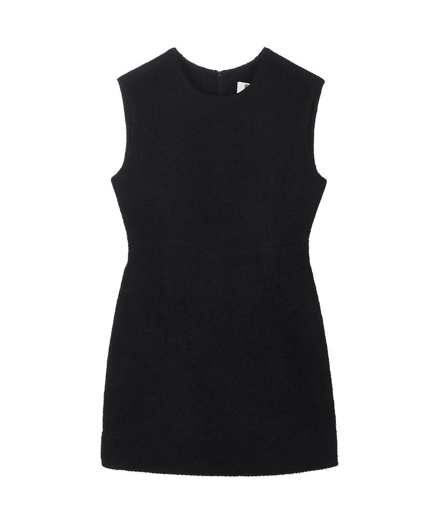 RENEJ Bobo Round Tweed Mini Dress
