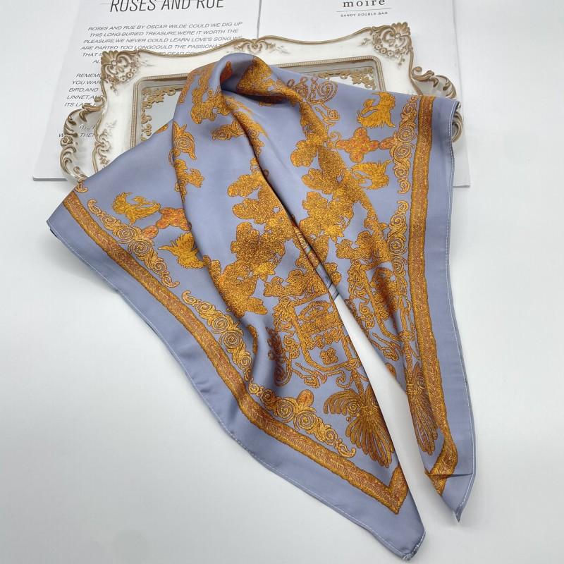 Xinhe autumn and winter new multi-color optional 71 imitation silk small square scarf, professional small silk scarf scarf ins silk scarf
