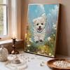 DIY Pearl Painting Set The Running Puppy Pattern Home Decoration Handmade Sticky Diamond Creative Canvas Pearl Art Painting Crafts Perfect Gift
