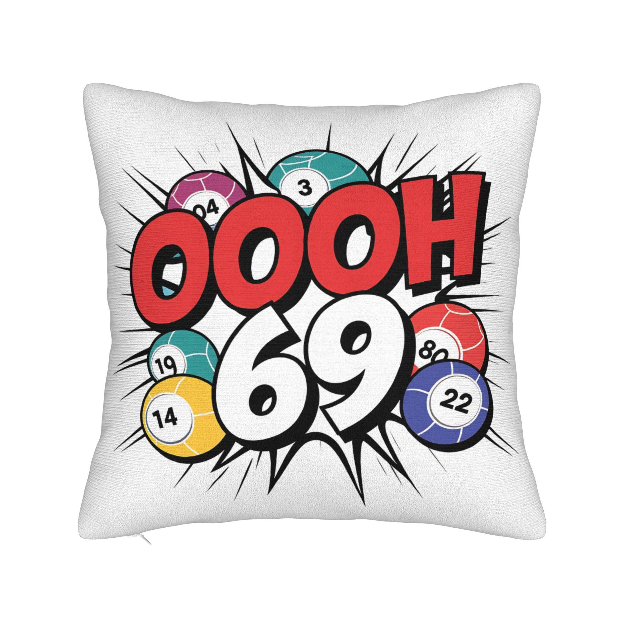 Come For Bingo Game Pillow Case  Comfy Pillow Cover Morden Pillowcases For Living Room Bed Chair 30cmx30cm