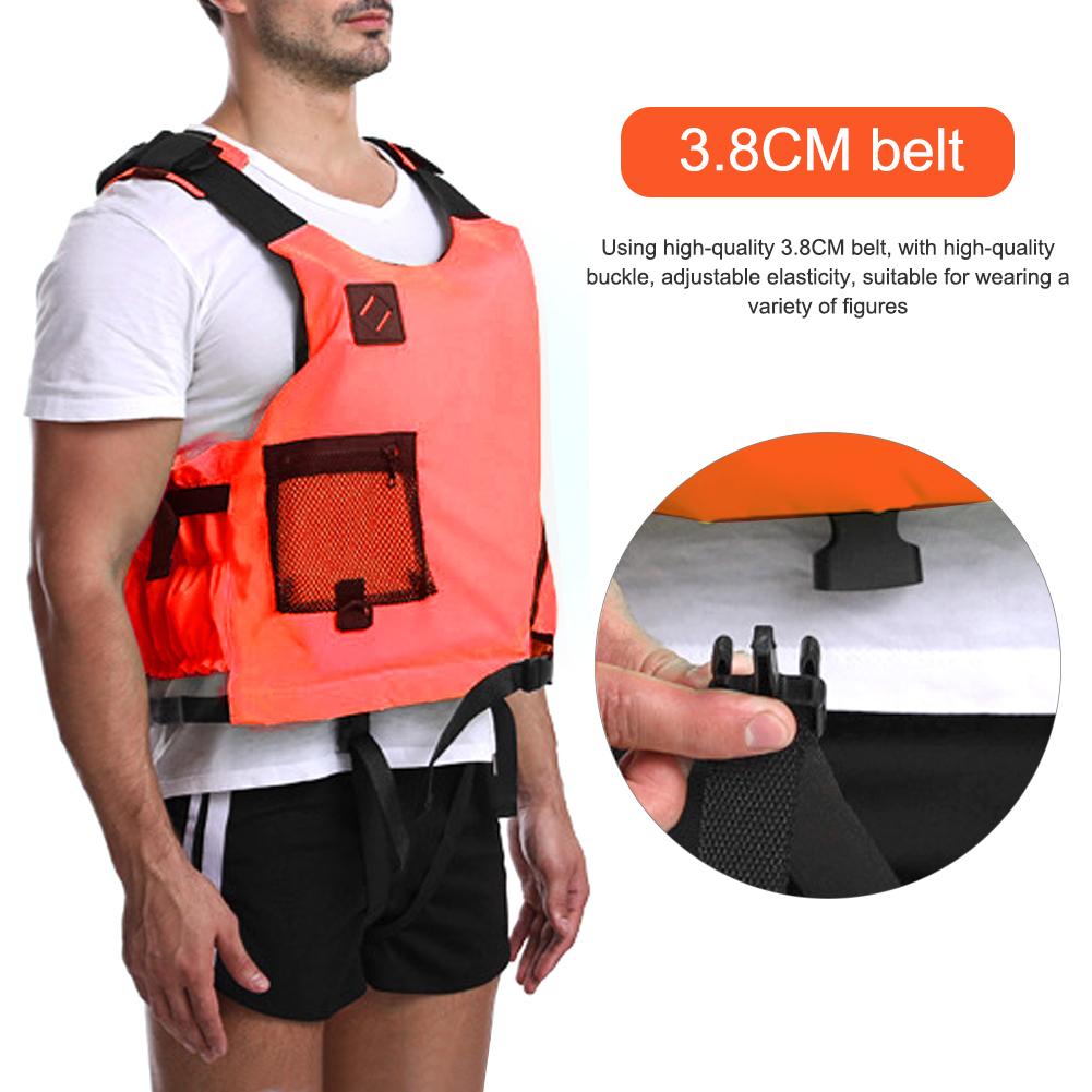 Professional Outdoor Adult Life Jacket Vest Oblique Zipper Safety Protective Wear for Swimming Snorkeling Sailing