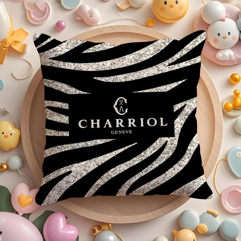 French C-Charriol Cushion Cover Home & Car Multi-Scene Pillow Cover - Reversible, Soft & Durable for Daily Use