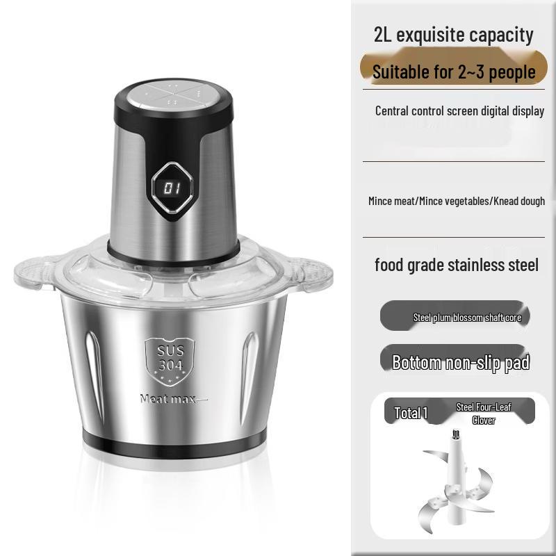 ZISIZ Electric Meat Grinder with Digital Display