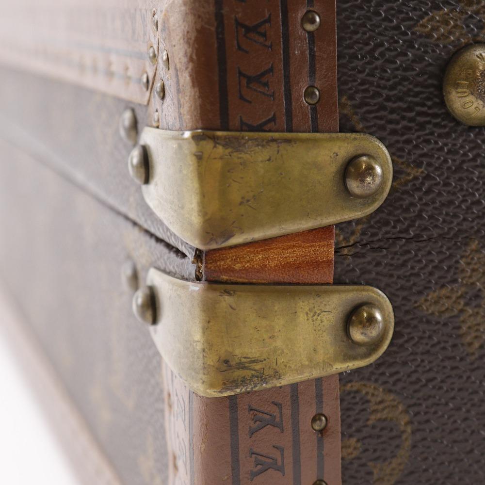 Louis Vuitton Prezidentský kufr M53012 vintage Aktovka Hnědá Monogramová plátnovina unisex Použitý