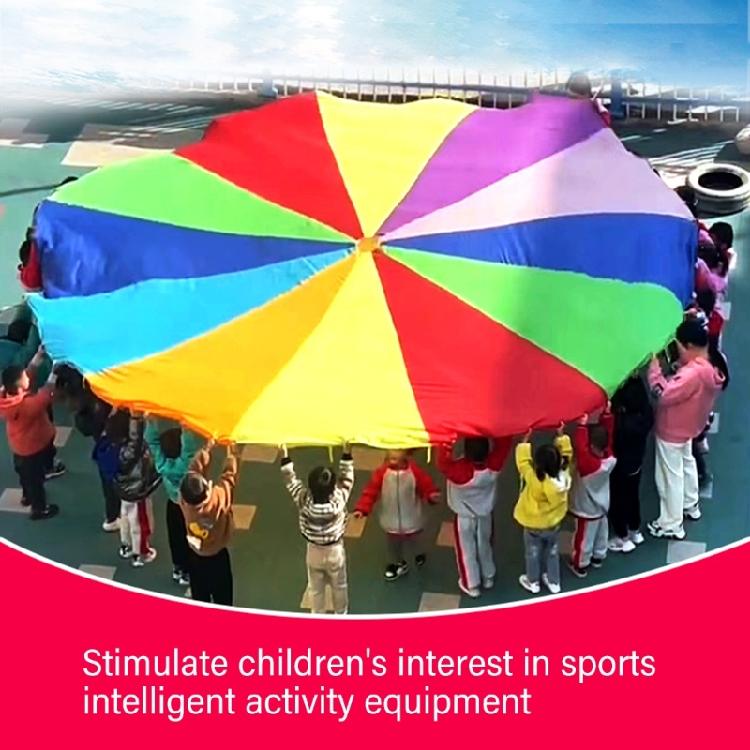 Rainbow Umbrella for Adults Kids Sports Toy Kids Parachute Outdoor Play Equipment Parachute Props Rainbow Parachute Toy