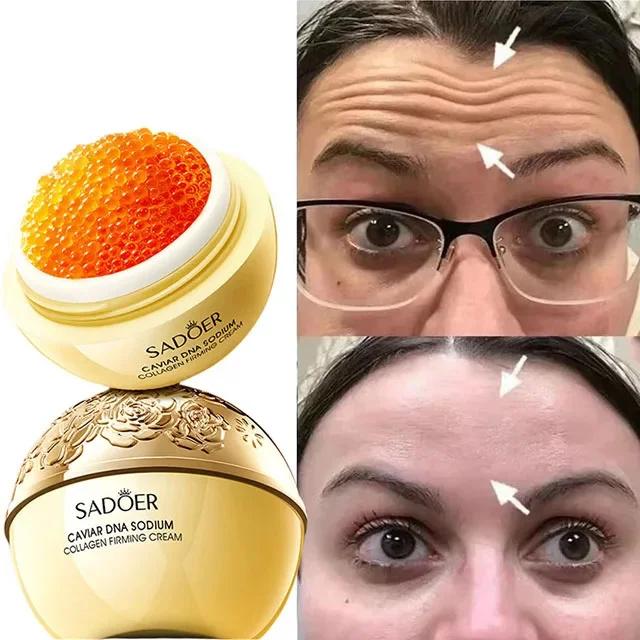 Caviar Anti-Falten-Gesichtscreme, Kollagen, Anti-Aging, straffendes Lifting, verblasst feine Linien, feuchtigkeitsspendend, glatt, aufhellend, Hautpflegeprodukte