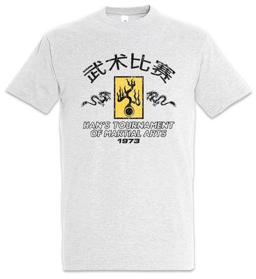 Han's Tournament I Maglietta Entra Nel Simbolo Segno Drago Bruce Logo Kung-Fu Lee