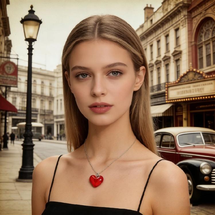 10 Pack Acrylic Craft Charm Artistic Jewelry Component Heart Shape Necklace Making Accessories Suitable for Regular Use