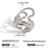Jieding Titanium Steel European & American Colorfast Luxury Rings - High-End Stainless Steel Finger Jewelry