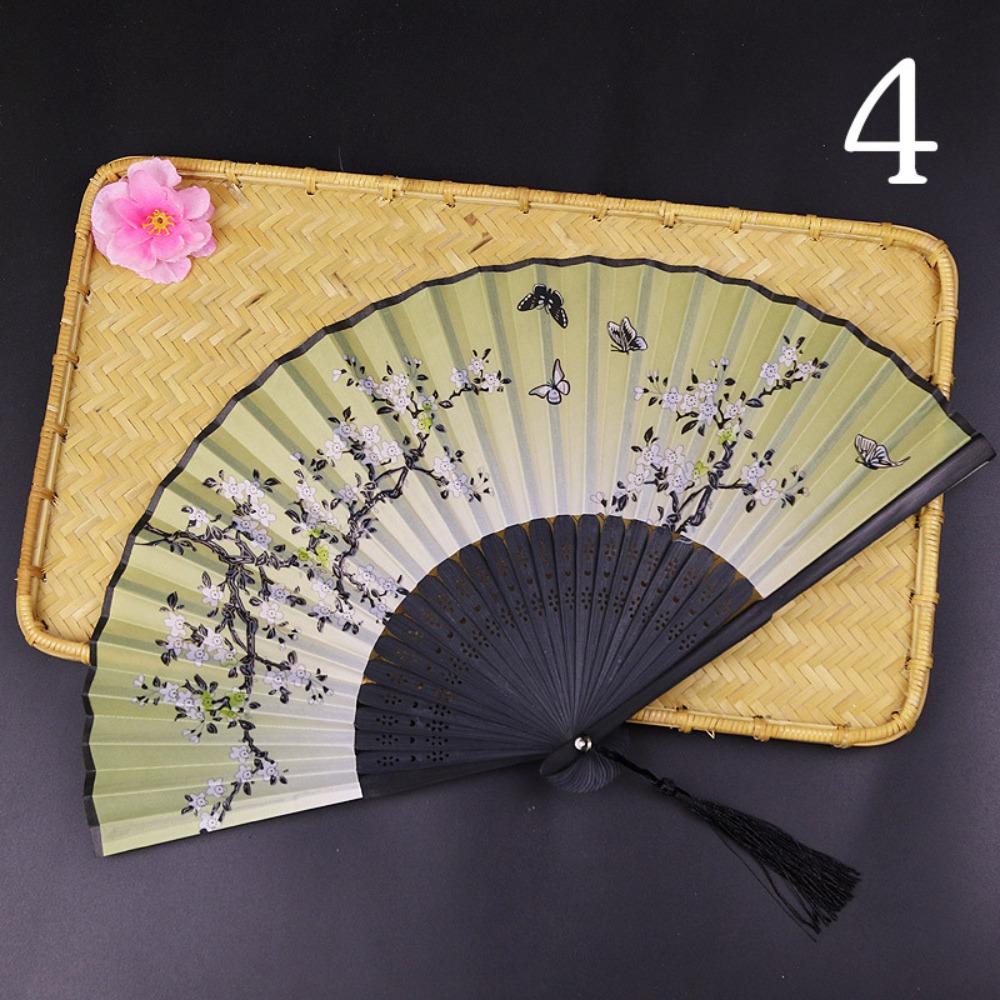 Pattern Design Silk Material Silk Folding Fan Folding Design Art Craft Hand Fan Japanese Pattern Fan Home Decoration