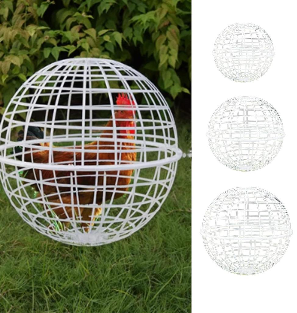 Walking Chicken Cage Plastic Spherical Chicken Cage Round Rabbits Cage Can Roll and Walk To Feed Free Range Chicken Cage