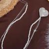 Long Chain Rhinestone Chain Pin Minimalist Style Trouser Fastener Tassel Chain Brooch  Jewelry