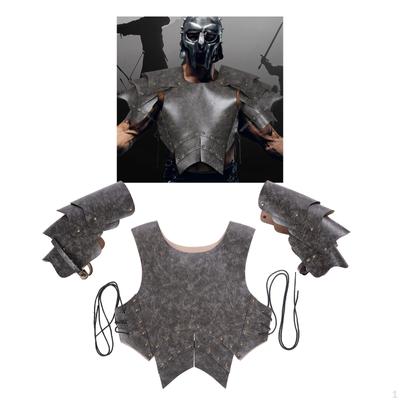 Men Medieval Breastplate, Costume Adjustable Retro with Shoulder Guard Armour , for Party