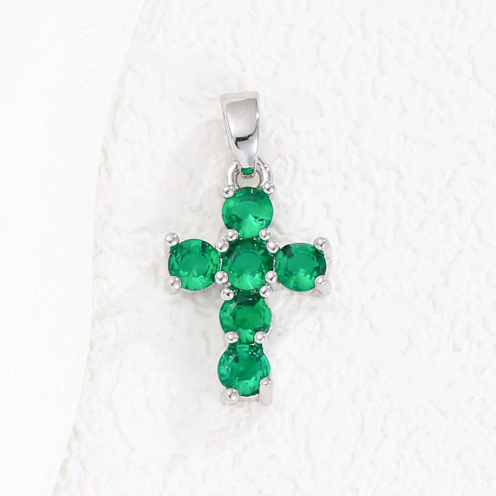 Exquisite Copper Micro-Plated Gold Birthstone Pendant for Every Month