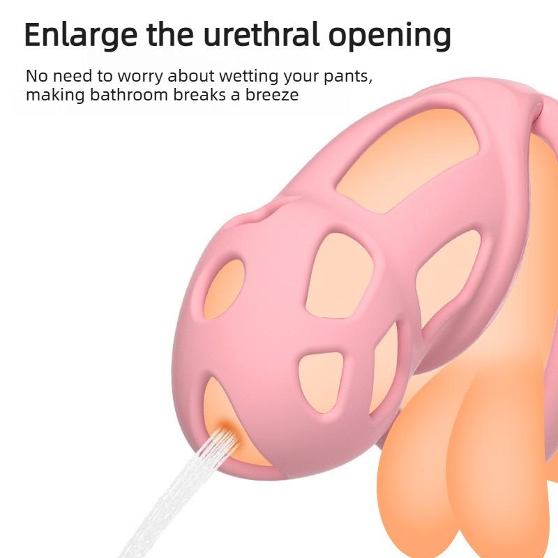 2026 Men Silicone Chastity Cage Cock Lock Penis Ring Sex Toys For Sissy Men Stretcher BDSM Gay Erotic Urethral Device Adult