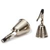 Fishing Sea Pole Bell Metal Iron Horse Silver Circular Ring Opening Horn Fishing Accessories Fishing Tools