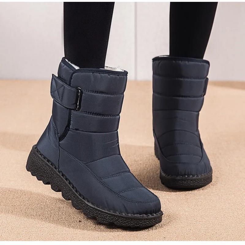 Women Boots 2025 Winter Shoes Woman Waterproof Snow Boots Winter Warm Fur Botas Mujer Korea Style Black Ankle Boots For Women