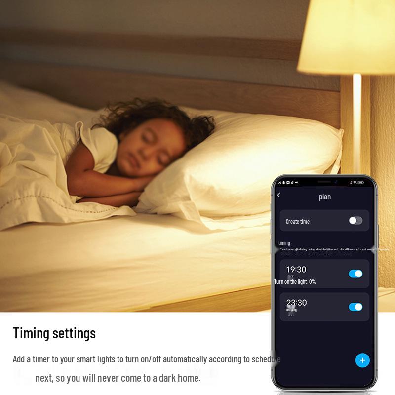 Smart RGB WiFi Bluetooth Music Bulb - Wireless Voice-Controlled LED Light