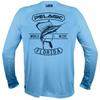 Mens Quick-Dry Fishing Shirt Long Sleeve UV Protection Outdoor Performance T-Shirt Breathable Round Neck