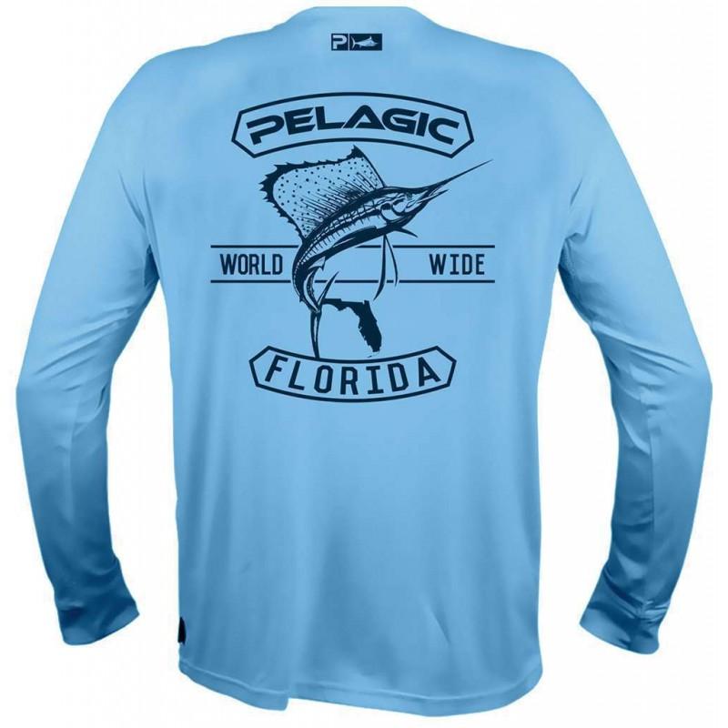 Mens Quick-Dry Fishing Shirt Long Sleeve UV Protection Outdoor Performance T-Shirt Breathable Round Neck