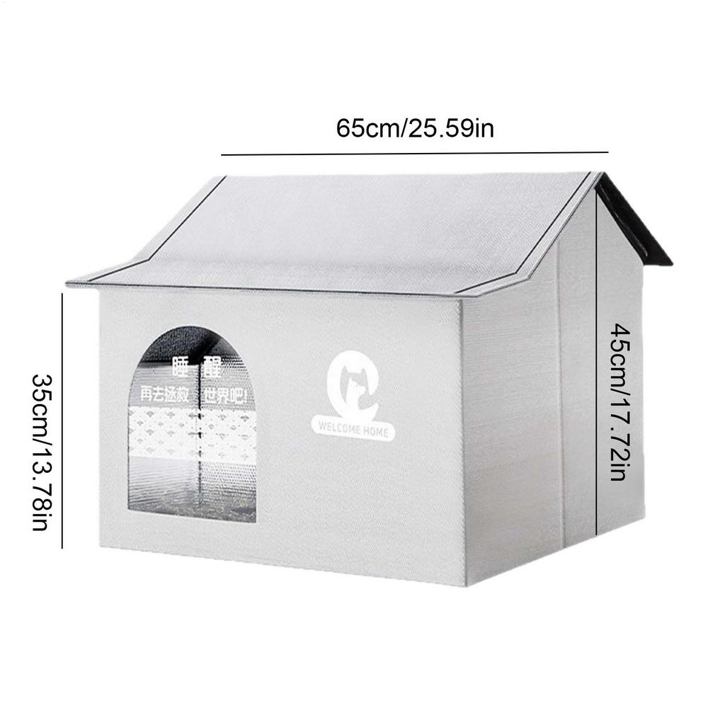 Outdoor Cat House Cat Shelter Outdoor Cooling House Weatherproof Foldable Shelter Bed With Ice Packs For Dog Kitten Backyard