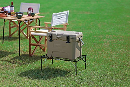 Captain Stag UL-4001 Stackable Field Rack, Folding Rack, 600mm Wide x 350mm Deep x 230mm High, 30kg Load Capacity, Stackable