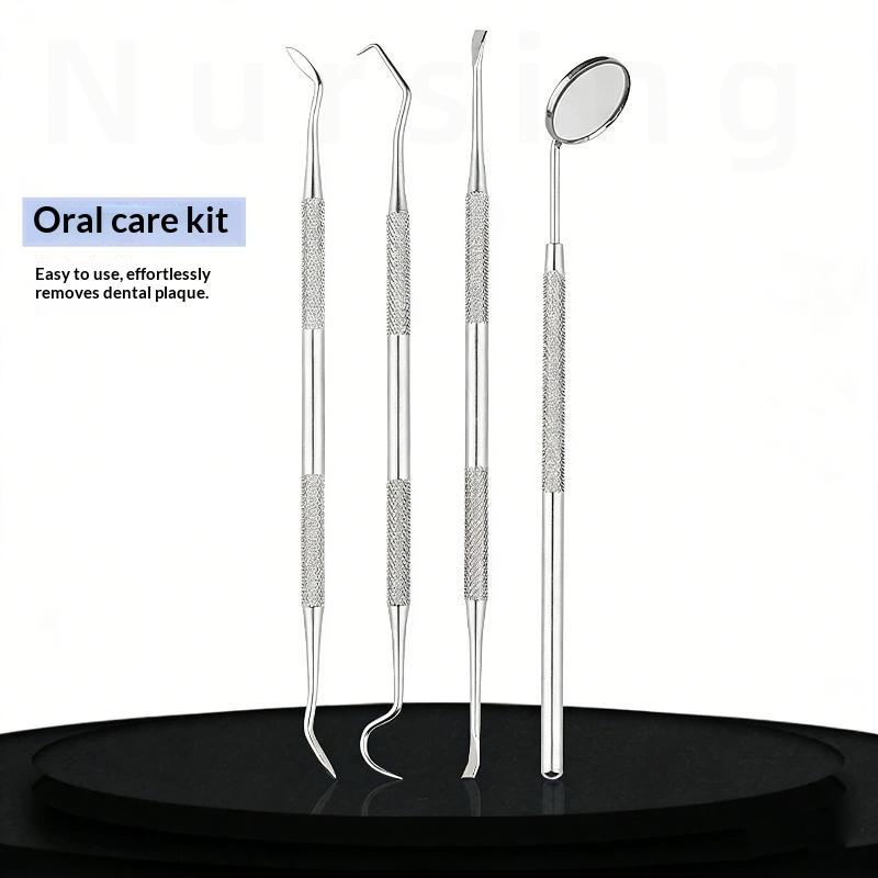 1/3/4/5Pcs Professional Dental Cleaning Kit Stainless Steel Oral Hygiene Tools, Interdental Cleaners For Thorough Teeth Cleaning
