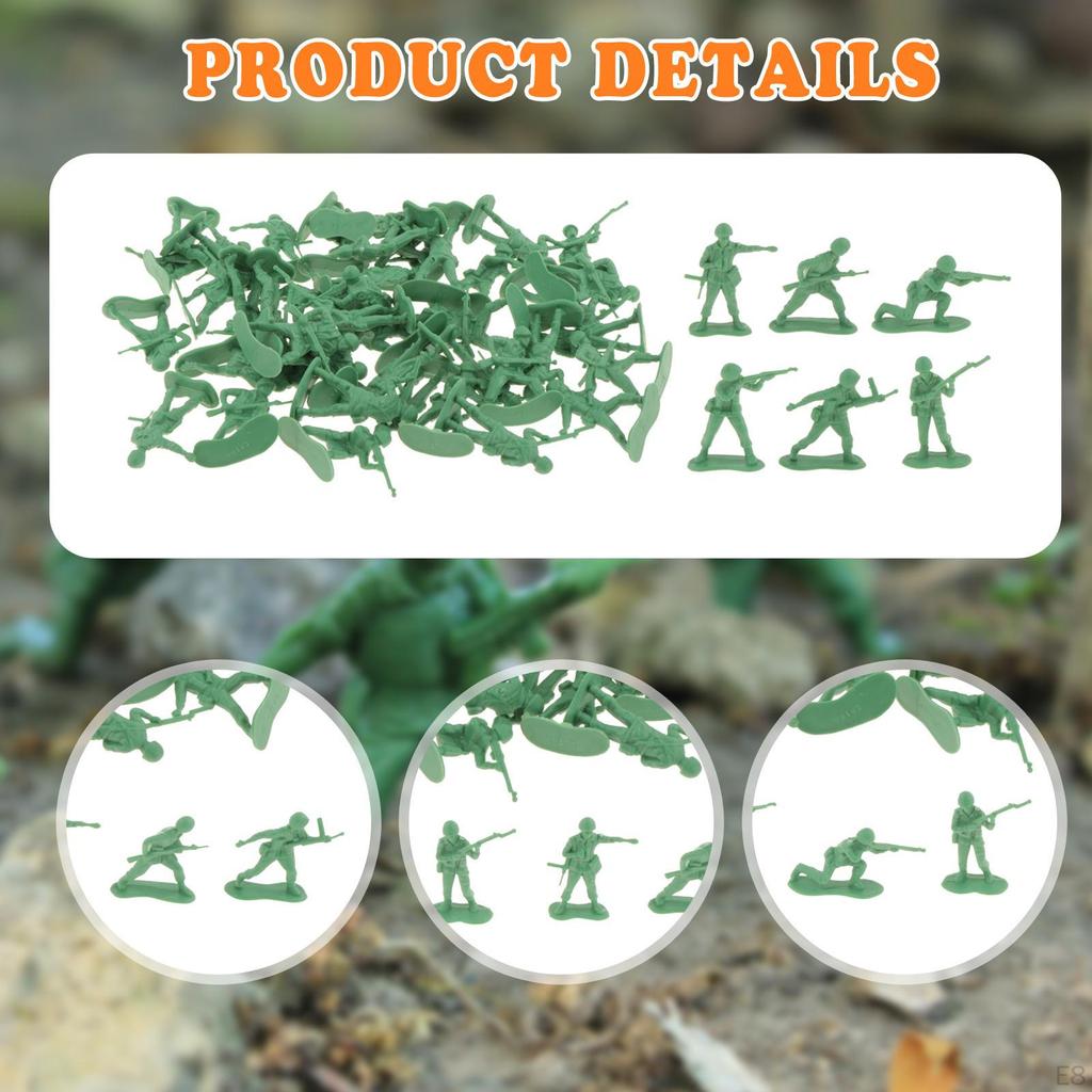 50 Pieces 1/35 Scale Models Playset Toy Unique Diorama Layout for Modeling Enthusiast Gift Hobby