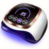 UV-LED-Nagellampe, Nageltrockner für LCD-Display, automatischer Sensor und 4 Timereinstellungen, professioneller Aushärtungsstreifen mit 42 Perlen für Salon und Zuhause
