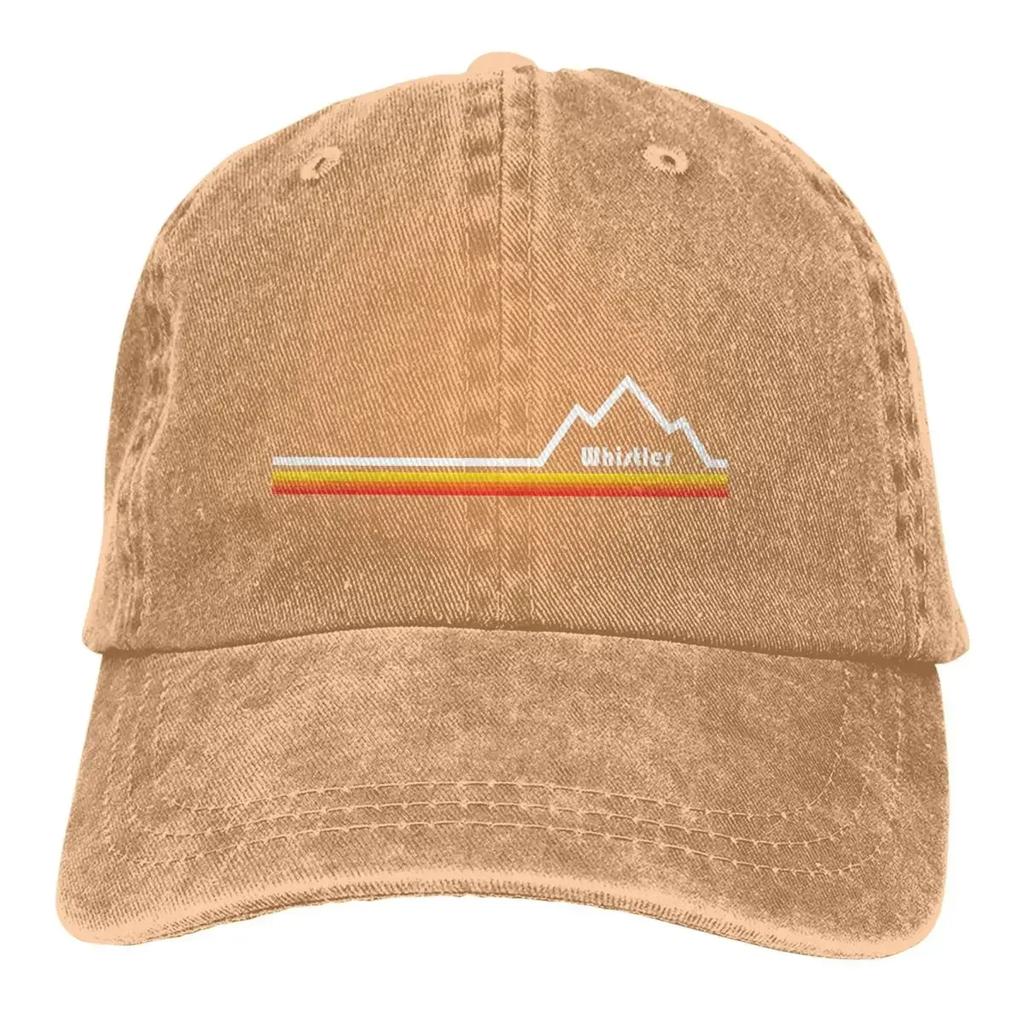 Pure Color Cowboy Hats Whistler British Columbia Women's Hat Sun Visor Baseball Caps Cross Country Peaked Trucker Dad Hat