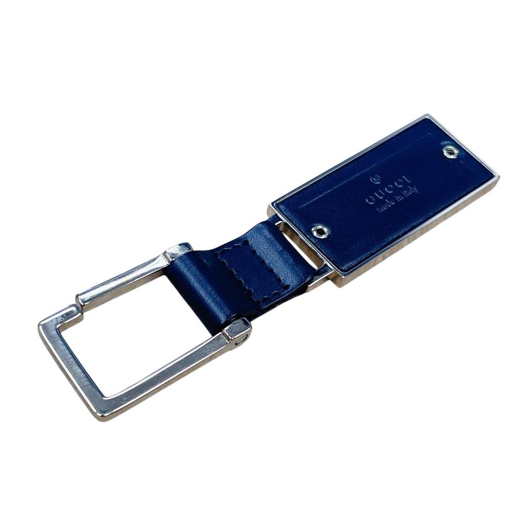 GUCCI Key hook Key ring key ring leather Brown unisex Used