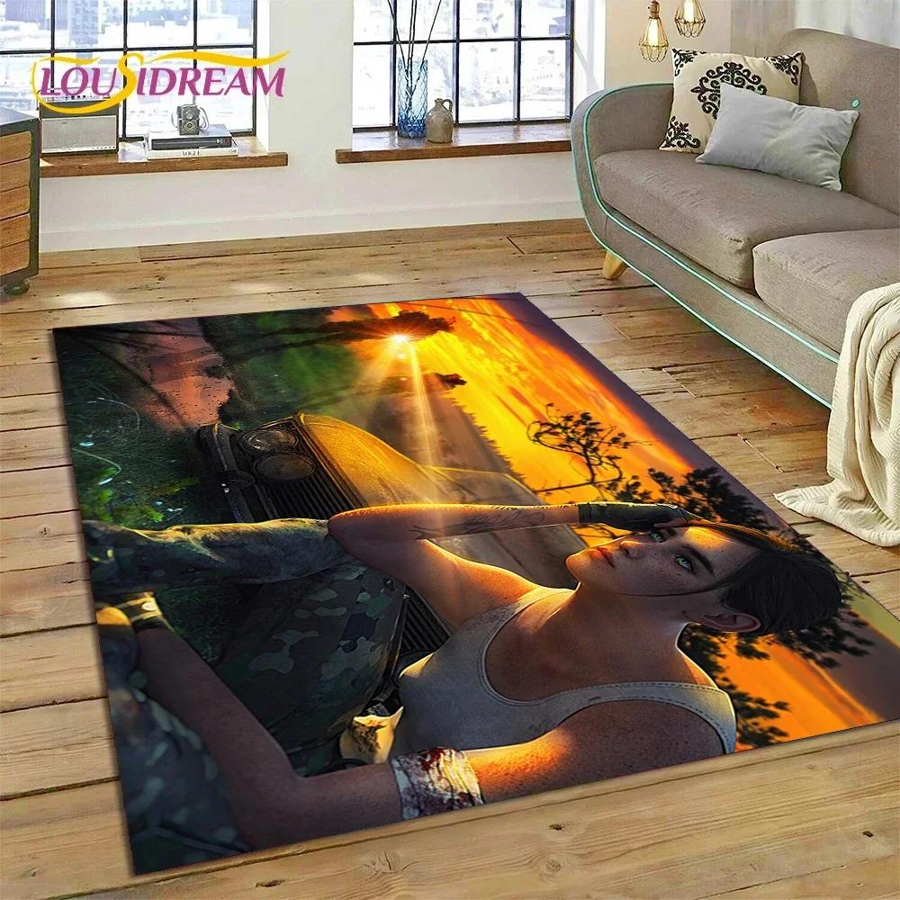 The Last of Us Horror Game TV Joel Pedro Carpet Rug for Bedroom Living Room Home Sofa Decoration,Child Large Decor Floor Mat