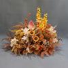 Autumn Floral Background Set: Caramel Silk Flowers for Wedding & Ceiling Decorations