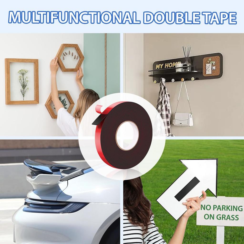 Extra Strong Double Sided Tape Acrylic Foam for Mounting Fixing Pad Car Special Doublesided Tape Waterproof High Temperat