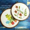 Imitated Wood Cross Stitch Hoop Plastic Embroidery Frame Craft Accessories  Hand Embroidery