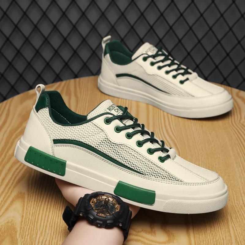 Casual Shoe For Male Plus Size 38-47 Men Vulcanized Sneakers Shoes Tennis Sports Skateboarding Walking Shoes Hollow Out