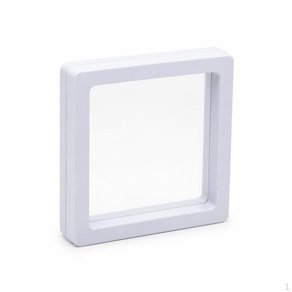 PE Film Jewelry Display Box for Necklace Ring Earring, Transparent Suspension Gift Case 11x11cm