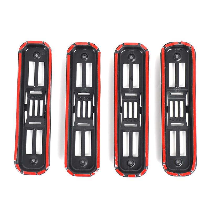 Para Hummer H2 2003-2009 ABS Negro Brillante Coche Señal de Giro Lateral Cubierta Protectora de Malla Cubierta Decorativa Accesorios Exteriores para Coche