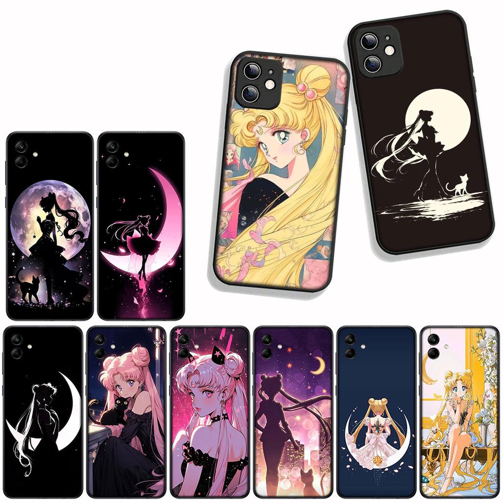 for Xiaomi Redmi Note 14 12 13 ProPlus A3 Pro Plus 12C 13C 14C 5G Phone Cover Case Anime S-Sailors Cartoon Moon