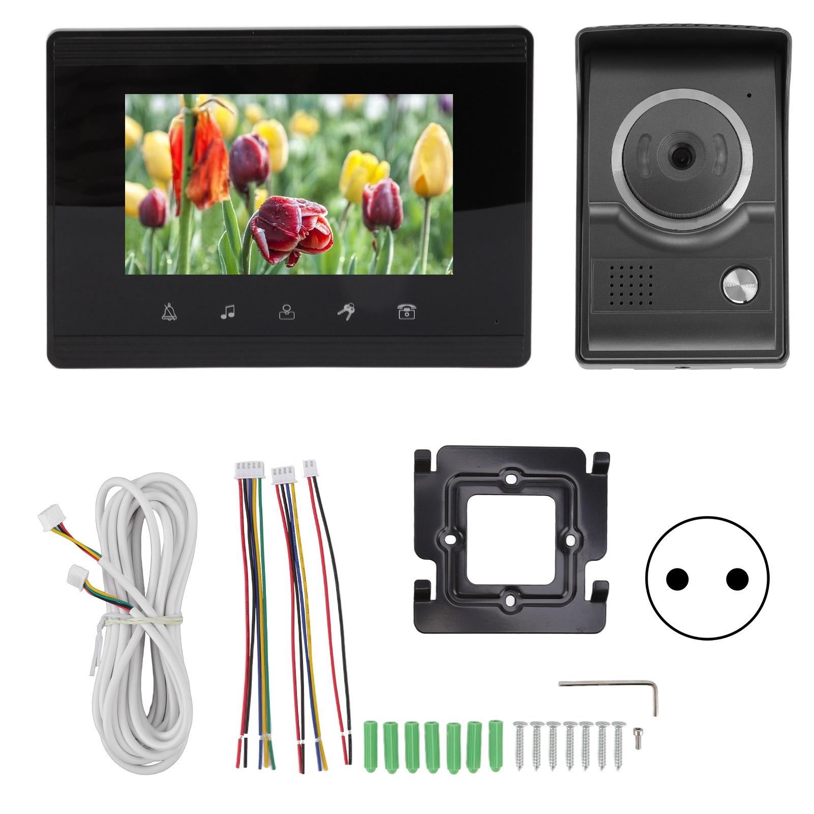 

100240 В HD наружный видео дверной звонок дверной звонок камера с ЖК-дисплеем видеодомофон для дома