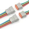 Deutsch DT 6 Pin Connector, 6 Way DT Automotive Waterproof Electrical Connector Male Female Plug Wiring Harness with 16AWG Cable Wire,for
