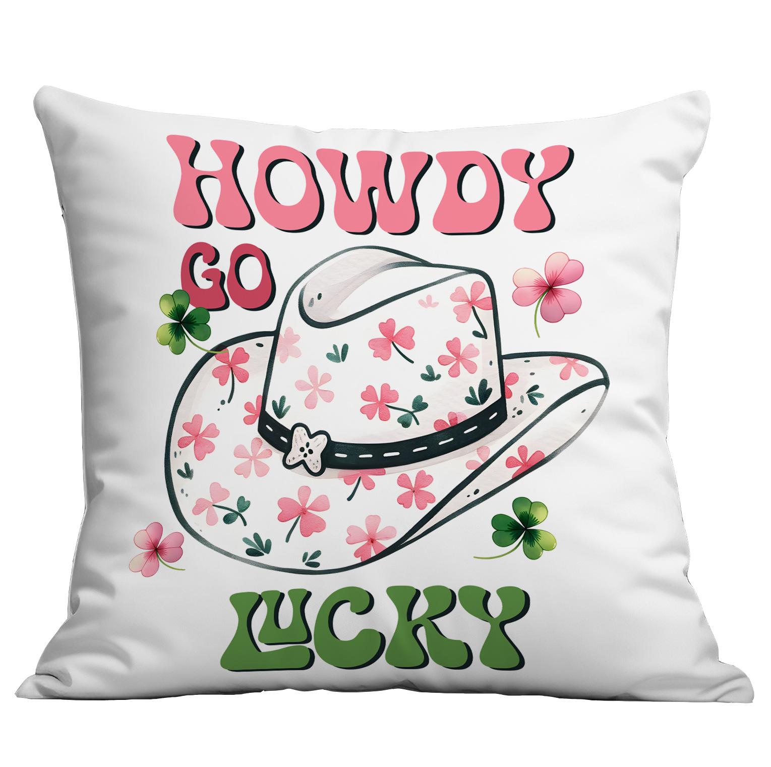 

St. Patrick s Ireland Festival Lucky Grass Pillowcase Home Cushion Pillowcase 45 * 45Cm