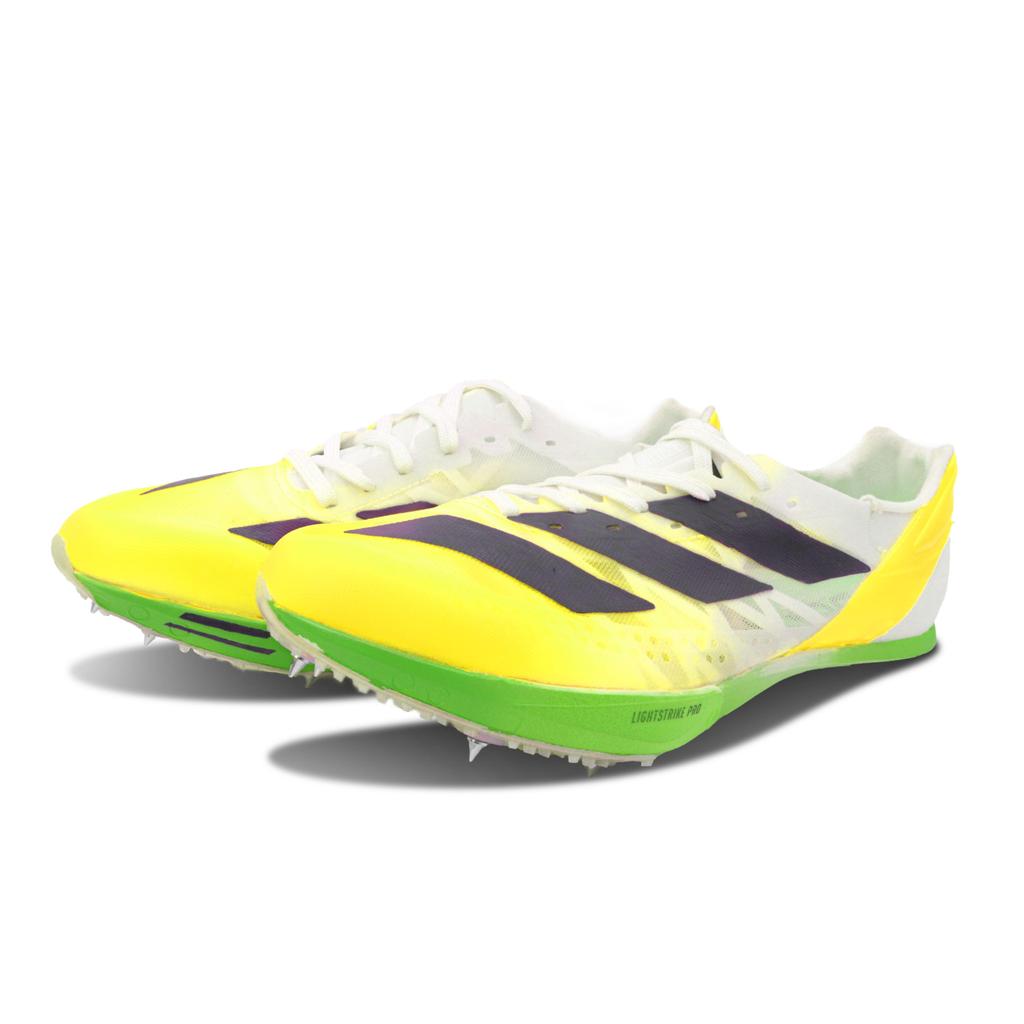 adidas Adizero Prime Slip Resistant And Breathable Low Top Sprint Running Shoes Unisex Bright Yellow IE5485(Team147-)