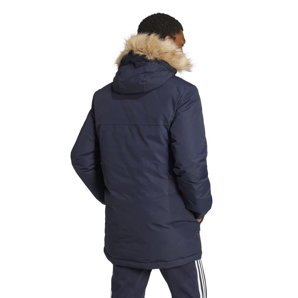 Adidas Paveric Fur Parka in Legend Ink Men's (JUC84) (IX8887)