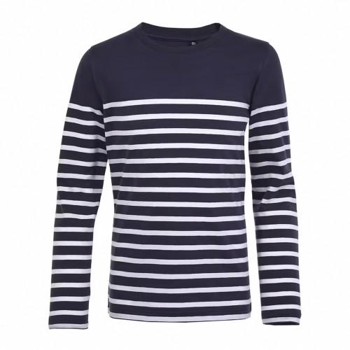 SOLS Childrens/Kids Matelot Striped Long-Sleeved T-Shirt